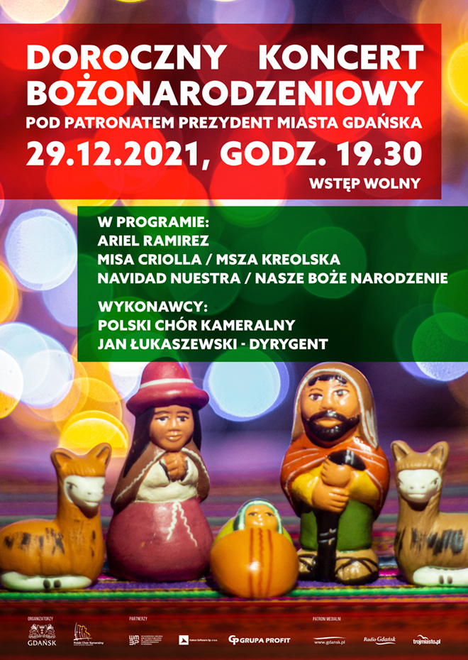 DOROCZNY KONCERT BOŻONARODZENIOWY POD PATRONATEM PREZYDENTA MIASTA GDAŃSKA